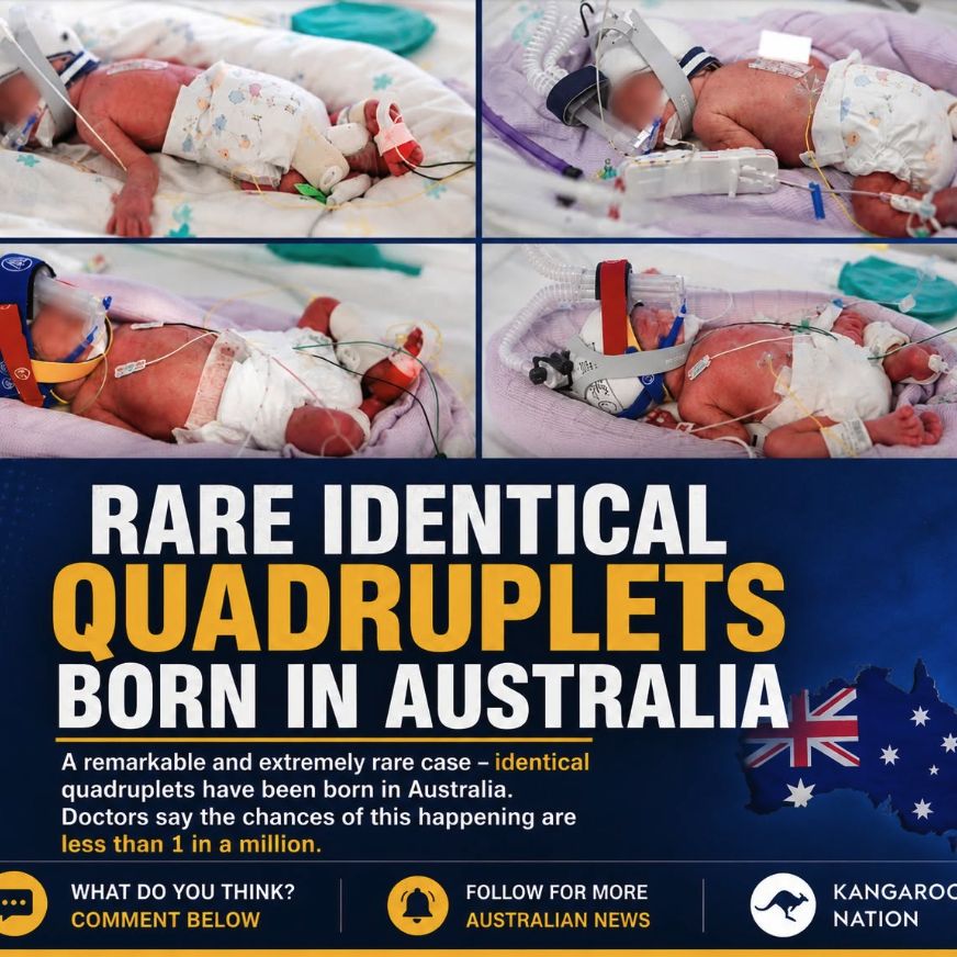 Rare identical quadruplets graphic
